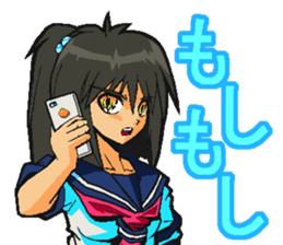 Low tension girl Sticker sticker #11366937