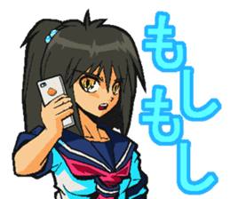 Low tension girl Sticker sticker #11366937