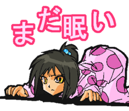 Low tension girl Sticker sticker #11366939