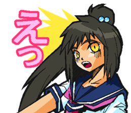 Low tension girl Sticker sticker #11366941