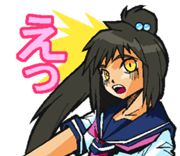 Low tension girl Sticker sticker #11366941