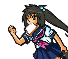 Low tension girl Sticker sticker #11366945