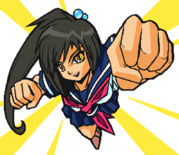 Low tension girl Sticker sticker #11366947