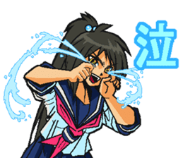 Low tension girl Sticker sticker #11366948