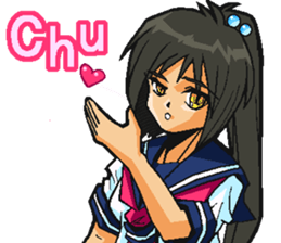 Low tension girl Sticker sticker #11366950