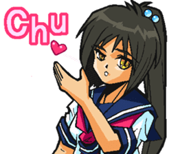 Low tension girl Sticker sticker #11366950