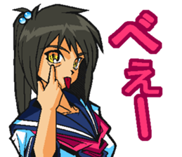 Low tension girl Sticker sticker #11366951