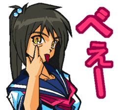 Low tension girl Sticker sticker #11366951