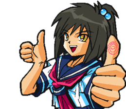 Low tension girl Sticker sticker #11366954