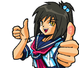 Low tension girl Sticker sticker #11366954