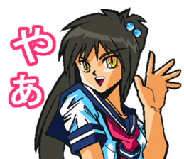 Low tension girl Sticker sticker #11366956