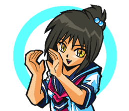 Low tension girl Sticker sticker #11366957