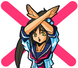 Low tension girl Sticker sticker #11366958