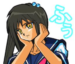 Low tension girl Sticker sticker #11366959