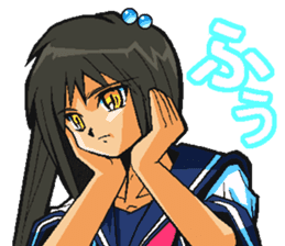 Low tension girl Sticker sticker #11366959