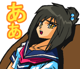 Low tension girl Sticker sticker #11366960