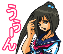 Low tension girl Sticker sticker #11366962