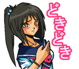 Low tension girl Sticker sticker #11366964