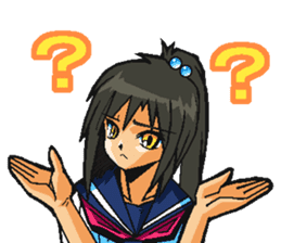 Low tension girl Sticker sticker #11366966