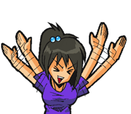 Low tension girl Sticker sticker #11366967