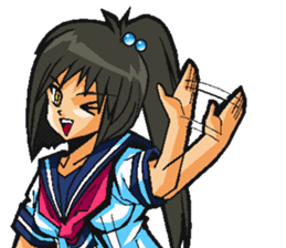 Low tension girl Sticker sticker #11366968