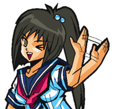 Low tension girl Sticker sticker #11366968