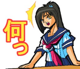 Low tension girl Sticker sticker #11366973