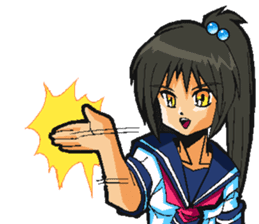 Low tension girl Sticker sticker #11366975