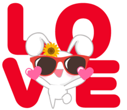 bear and rabbit summer. sticker #11367652