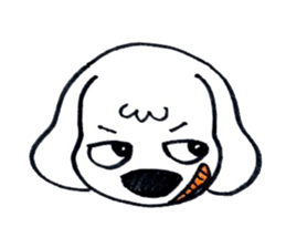 DACHSHUND FACE STICKER sticker #11368067