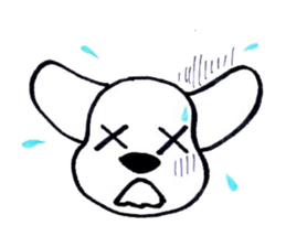 DACHSHUND FACE STICKER sticker #11368077