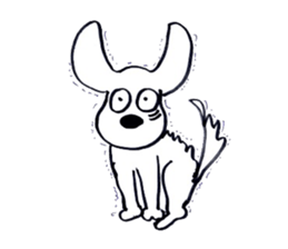 DACHSHUND FACE STICKER sticker #11368086