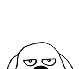 DACHSHUND FACE STICKER sticker #11368097