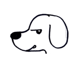 DACHSHUND FACE STICKER sticker #11368099