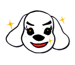 DACHSHUND FACE STICKER sticker #11368103