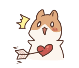 mocchiri hamster 2 sticker #11368822