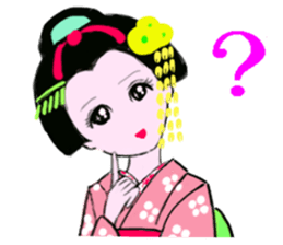 Colorful kimono beauty  No. 2 sticker #11369072