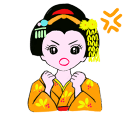 Colorful kimono beauty  No. 2 sticker #11369101