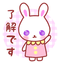 Cute fine rabbit 2. sticker #11369224