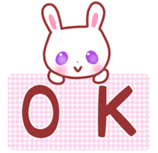 Cute fine rabbit 2. sticker #11369225
