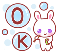 Cute fine rabbit 2. sticker #11369226