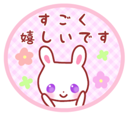 Cute fine rabbit 2. sticker #11369234