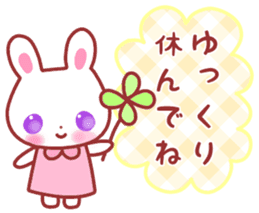 Cute fine rabbit 2. sticker #11369238