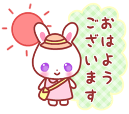 Cute fine rabbit 2. sticker #11369241