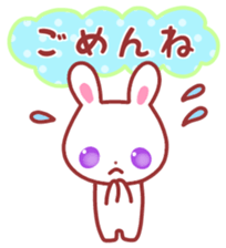 Cute fine rabbit 2. sticker #11369252