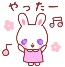 Cute fine rabbit 2. sticker #11369262