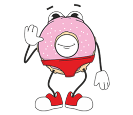Donut in panties sticker #11369464