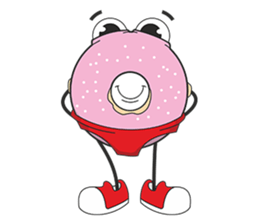 Donut in panties sticker #11369465