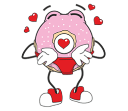 Donut in panties sticker #11369466