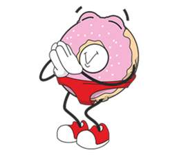 Donut in panties sticker #11369467
